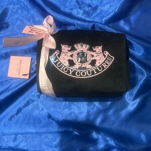 Juicy Couture Black cosmetic bag  with Pink Emblem